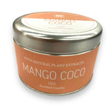 Scented candle in a tin, Mango and Coconut