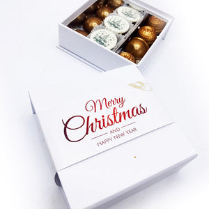 Luxe doosje kerstbonbons 9 bonbons