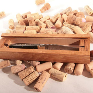 Laguiolemes mahonie in eikenhouten kistje - Wijnbox - wijn - wijn bestellen